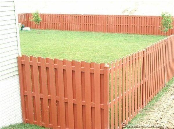 pallet fence for garden