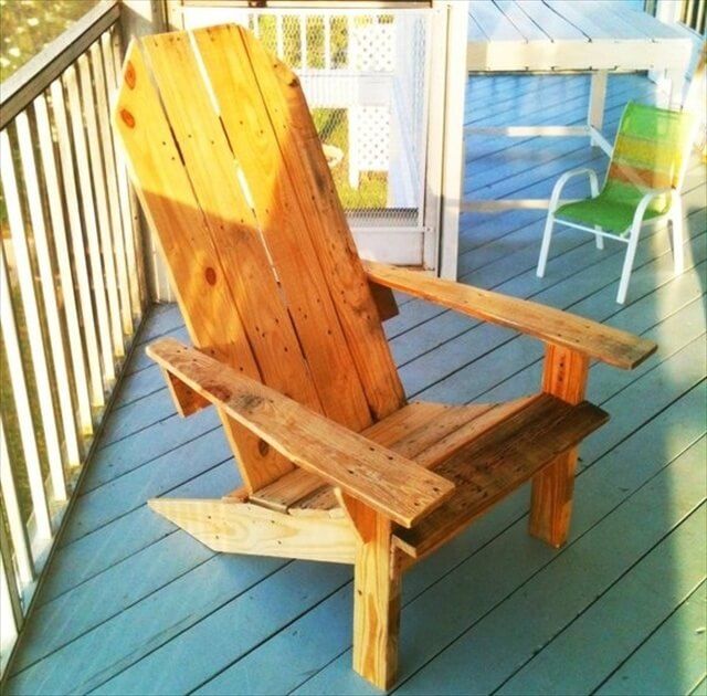 Pallet Adirondack Chair 8 