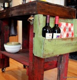 Pallet Island Table Best for Kitchen Use