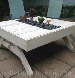 Pallet Outdoor Planter Table