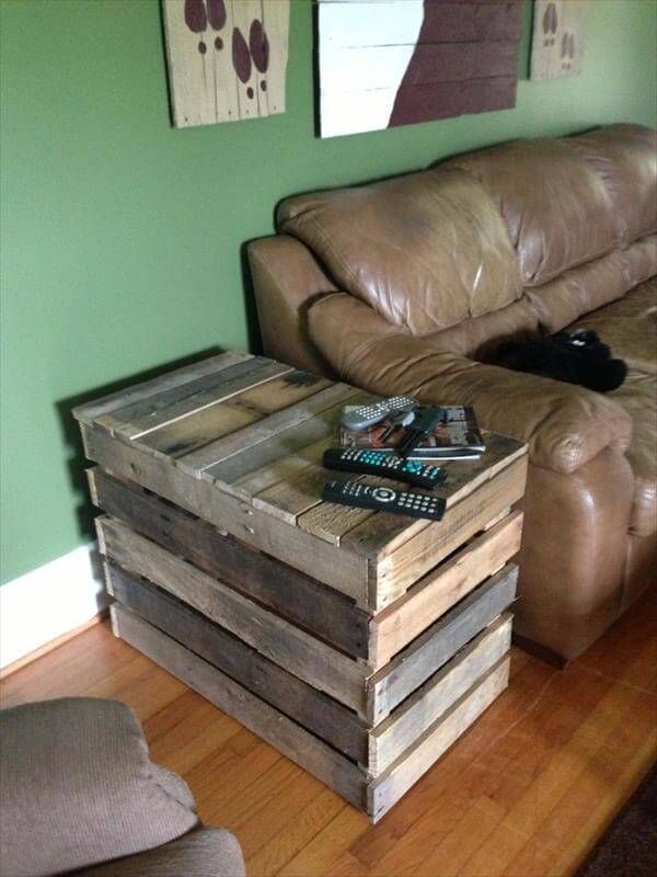 pallet end table