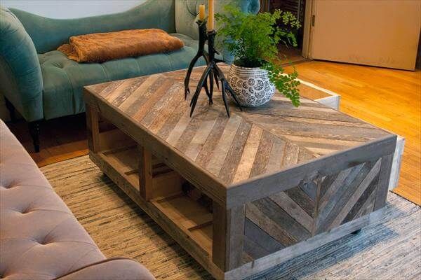 Pallet and Barn Wood Coffee Table