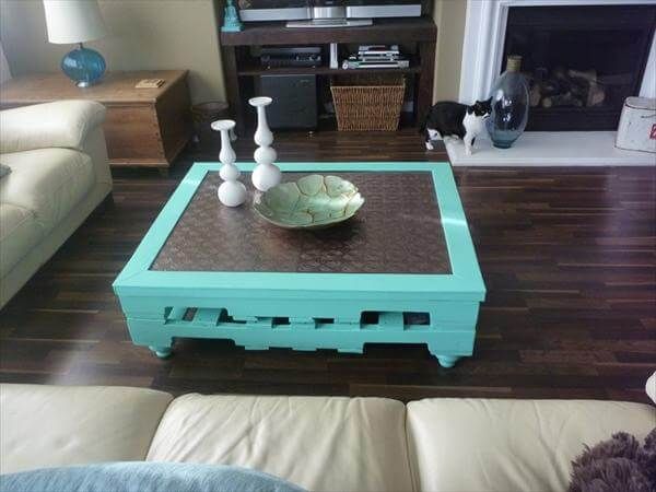 coffee table out of pallet
