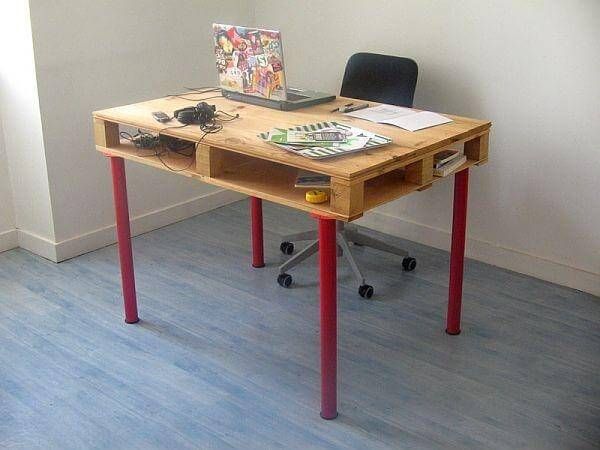 recycled computer desk table