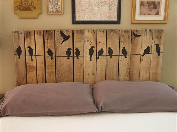pallet headboards for bed