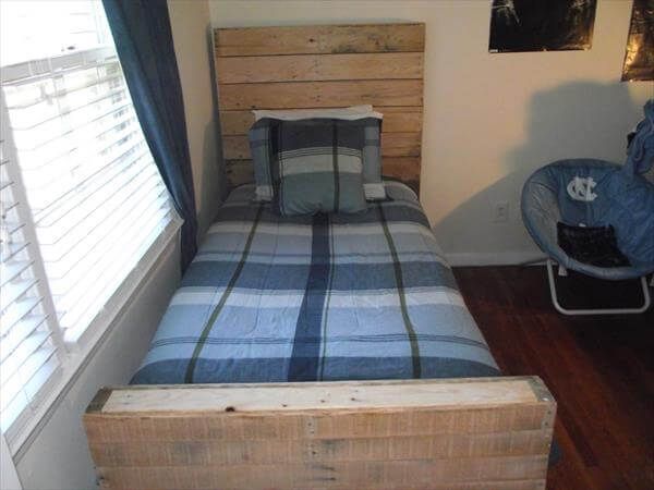 pallet twin bed