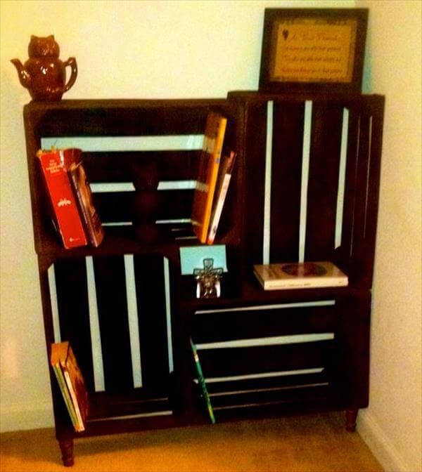 DIY Crate Bookshelf