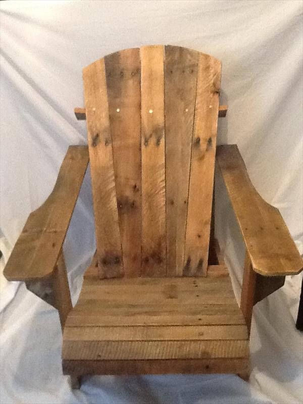 regained pallet adirondack chair