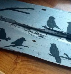 recycled pallet rustic bird wall art
