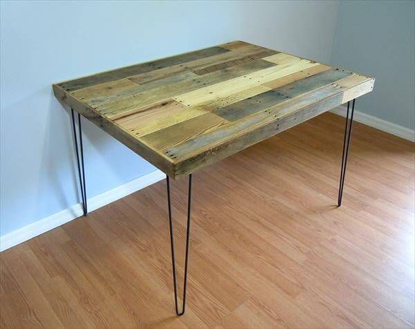 upcycled pallet industrial pallet table