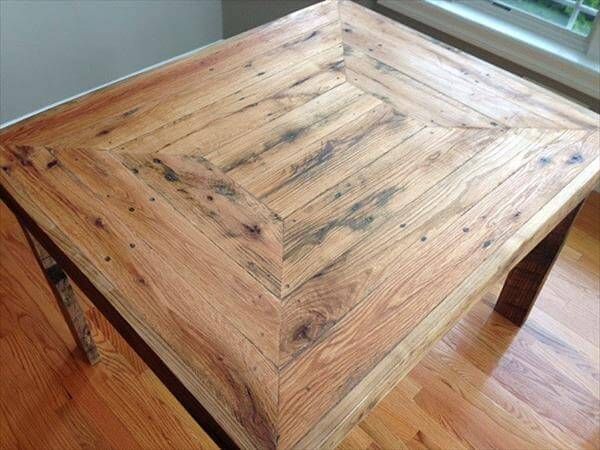 diy pallet wood dining table