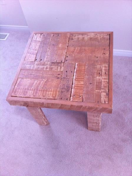diy pallet coffee table and side table