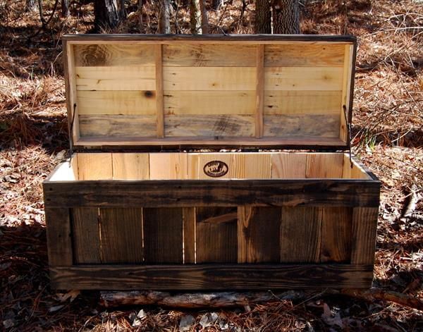 diy pallet chest and coffee table