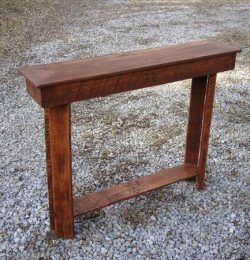 upcycled pallet entry way table