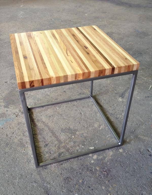 Pallet Wood End Table