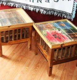 handcrafted pallet miniature tables