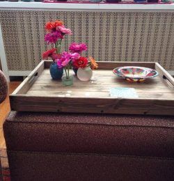 upcycled pallet rustic tray