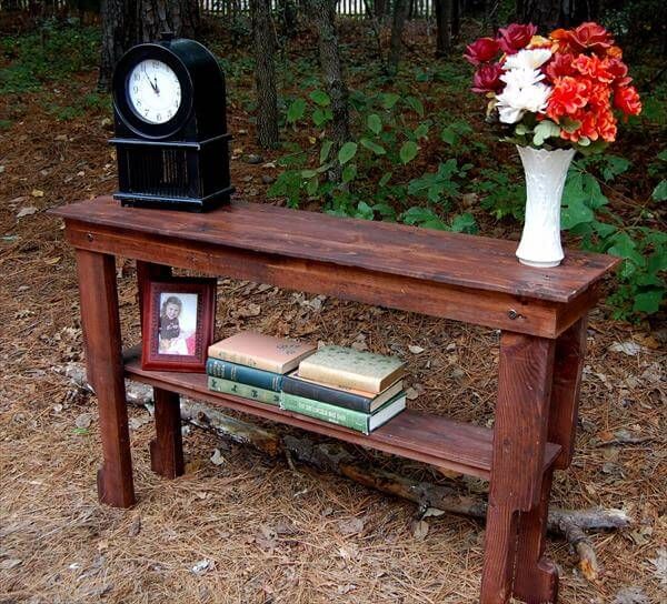 Pallet Sofa side table