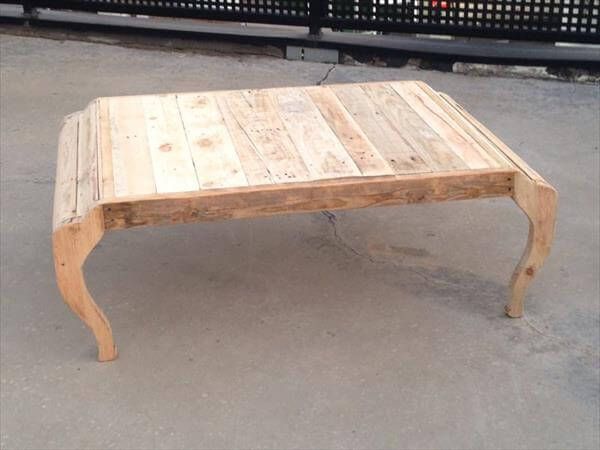 reclaimed pallet rustic coffee table