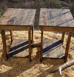 upcycled pallet side table and nightstand