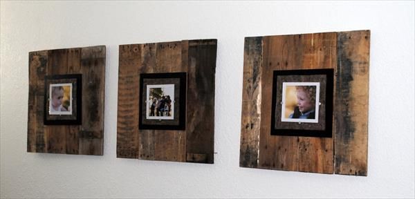 handcrafted pallet picture frame