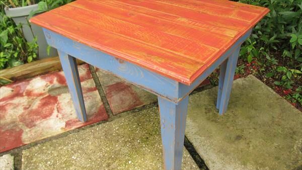 reclaimed pallet coffee and side table