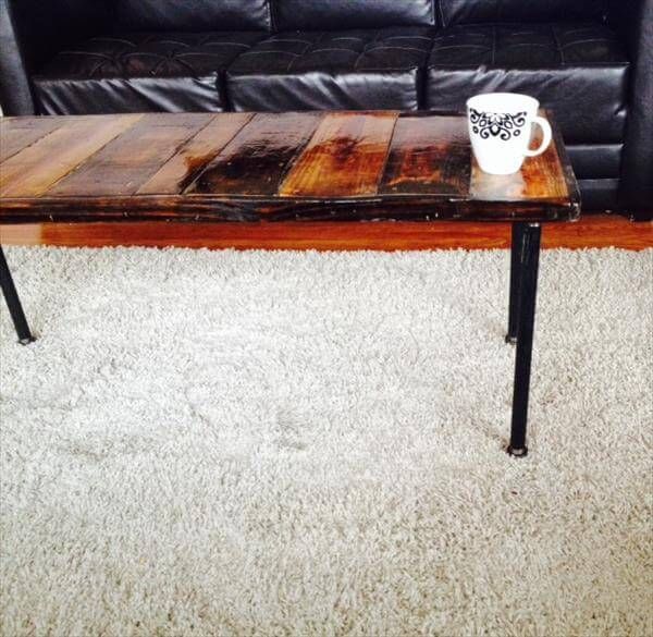 handmade pallet coffee table