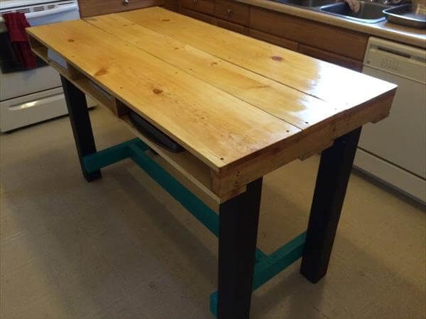 upcycled pallet kitchen table