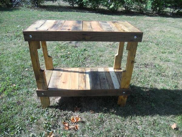 recycled pallet kitchen island table
