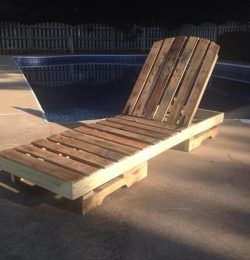 recycled pallet outdoor lounge chair