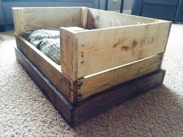 Diy Recycled Pallet Dog Bed