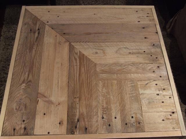 Pallet Coffee Table Top Design