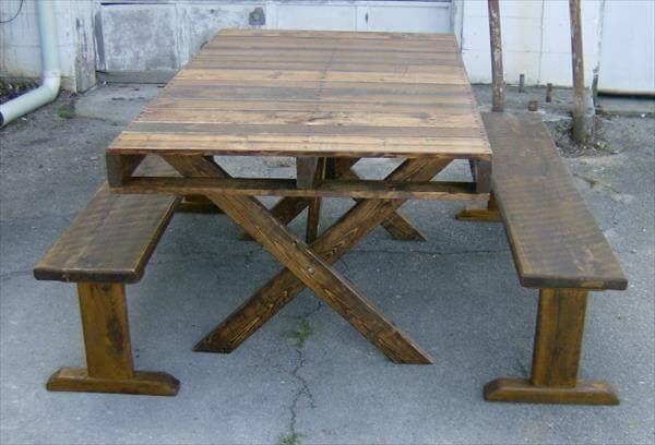 handmade pallet picnic coffee table