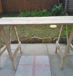 recycled pallet foldable table