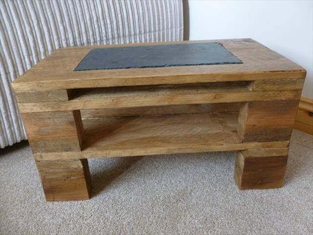 pallet made side table
