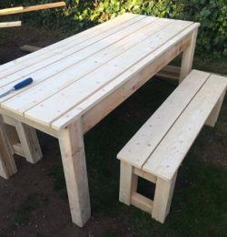 upcycled pallet patio table