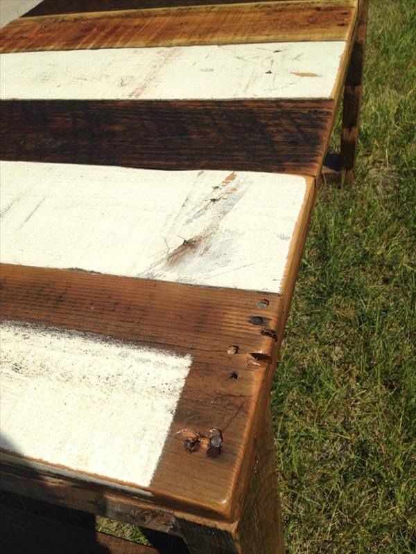 upcycled pallet rustic coffee table