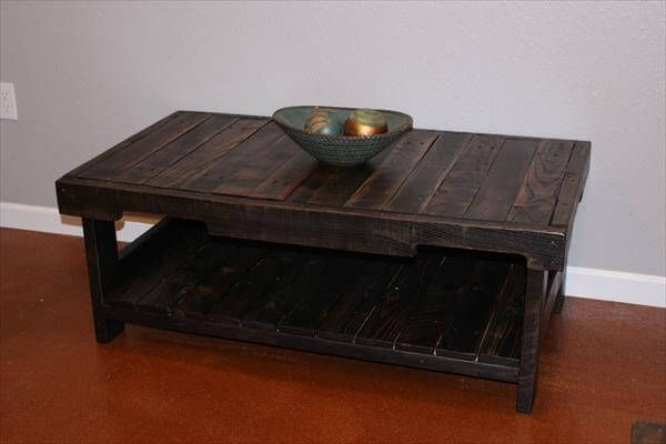 revamped pallet coffee table