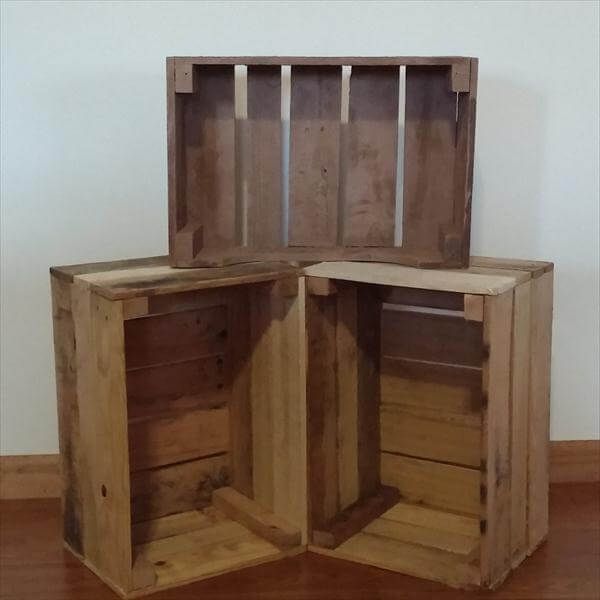 recycled pallet crate storage unit
