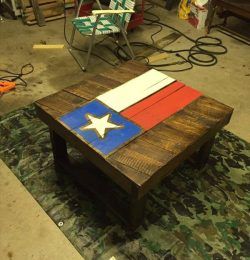 rustic pallet Texas coffee table