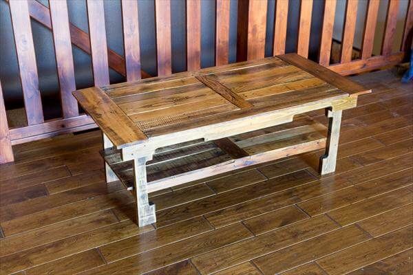 upcycled pallet sturdy coffee table