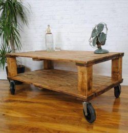 handcrafted pallet retro styled coffee table