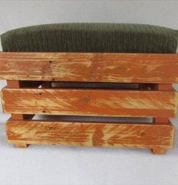 recycled pallet ottoman and footstool