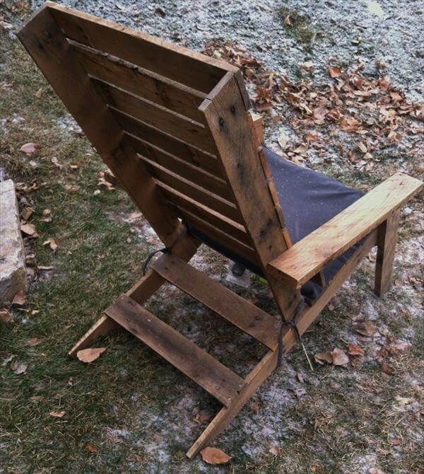 rustic yet modern pallet Adirondack chair