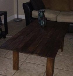 upcycled pallet coffee table