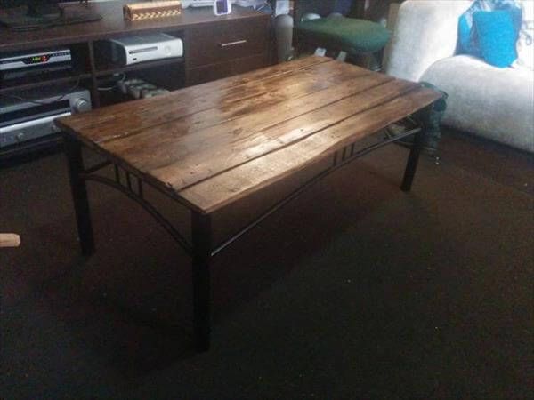 vintage pallet rustic coffee table