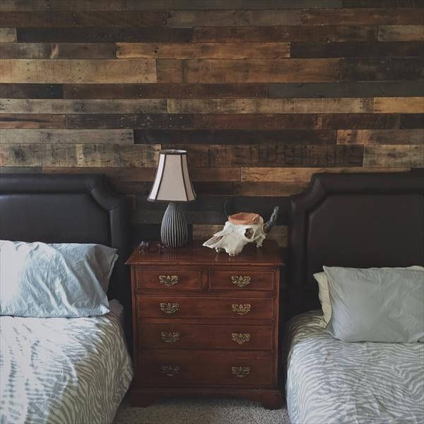wooden pallet rustic wall