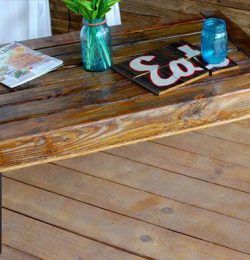 handcrafted pallet wood coffee table