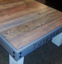 recycled pallet low coffee table