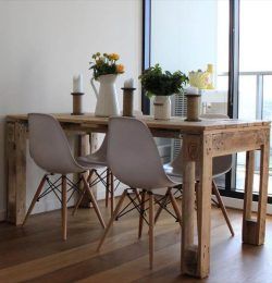 wooden pallet beefy dining table